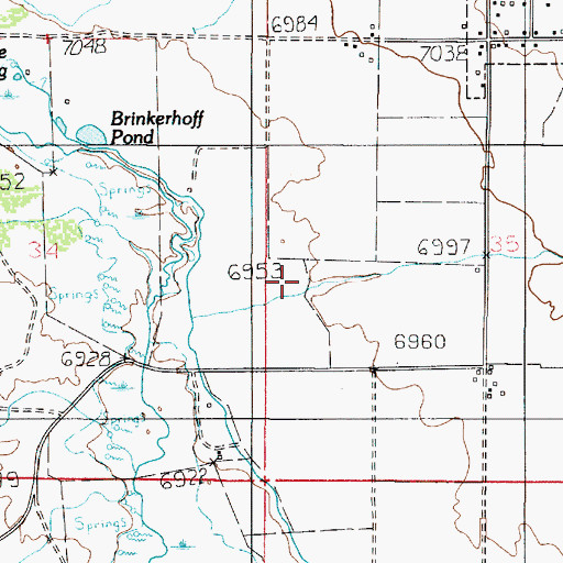 Topographic Map of Sand Wash, UT