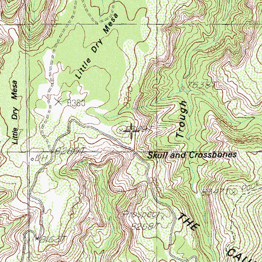 Topographic Map of Skull and Crossbones Summit, UT