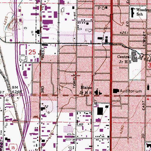 Topographic Map of South Salt Lake Post Office, UT