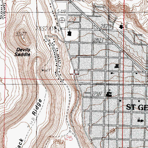 Topographic Map of Sunshine Square, UT