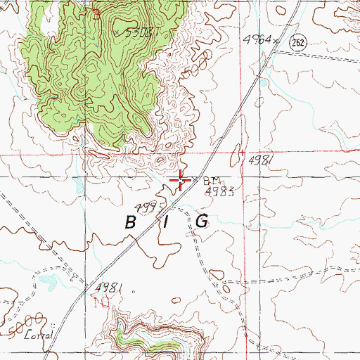 Topographic Map of Trail of the Ancients, UT