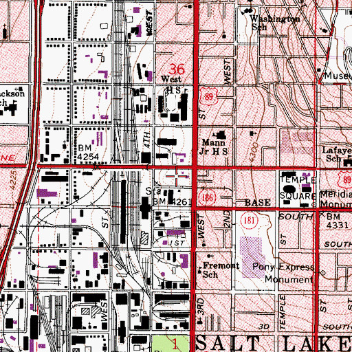 Topographic Map of Triad Center, UT
