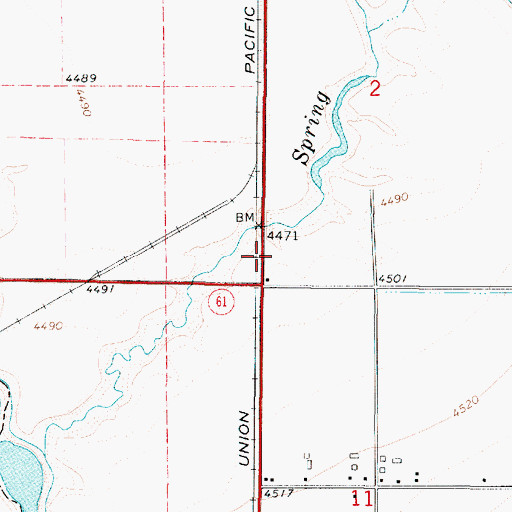 Topographic Map of Webster, UT
