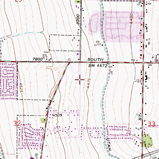 Topographic Map of West Jordan Post Office, UT