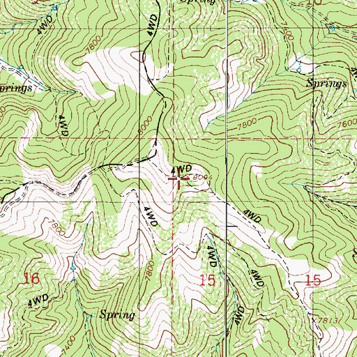 Topographic Map of Windy Knoll, UT