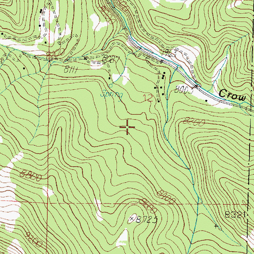 Topographic Map of Zion Overlook, UT