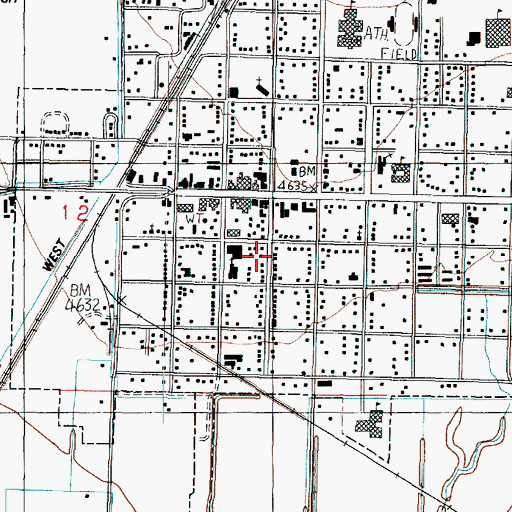 Topographic Map of Delta Community Presbyterian Church, UT