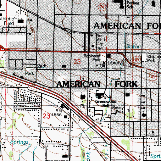 Topographic Map of Faith Independent Baptist Church, UT