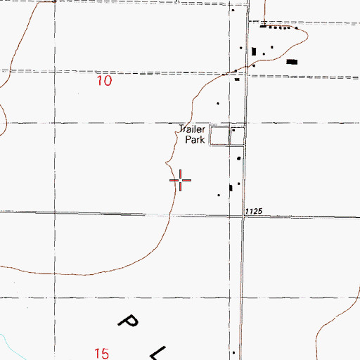 Topographic Map of Harquahala Valley School, AZ