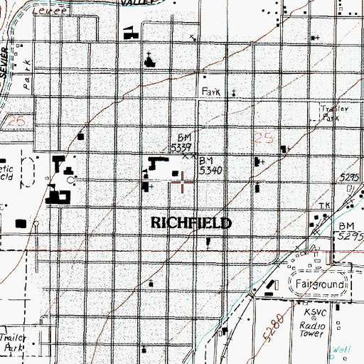 Topographic Map of Good Shepherd Lutheran Church, UT