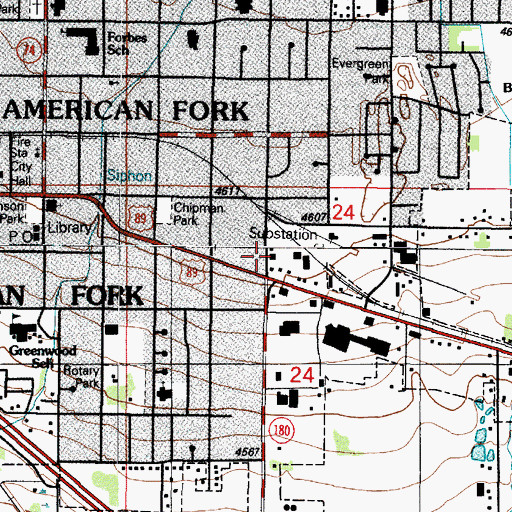 Topographic Map of Kingdom Hall of Jehovahs Witnesses, UT