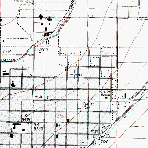 Topographic Map of Saint Elizabeth Catholic Church, UT