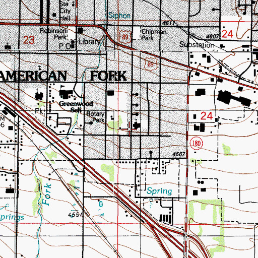 Topographic Map of The Church of Jesus Christ of Latter Day Saints, UT
