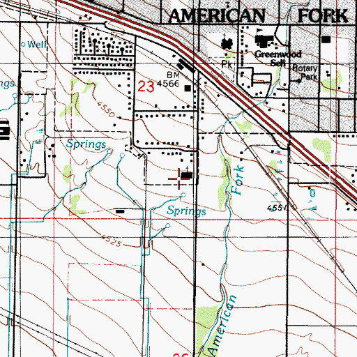 Topographic Map of The Church of Jesus Christ of Latter Day Saints, UT