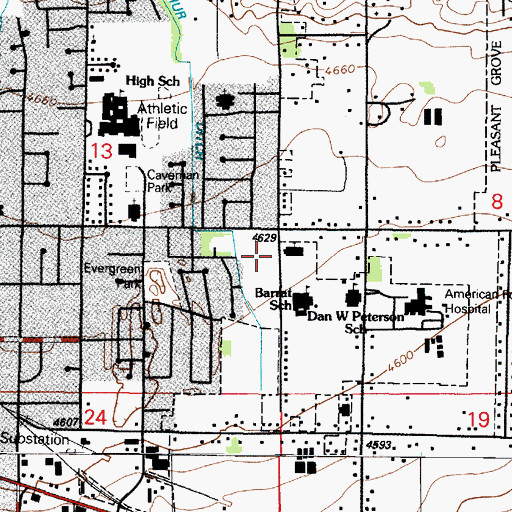 Topographic Map of The Church of Jesus Christ of Latter Day Saints, UT