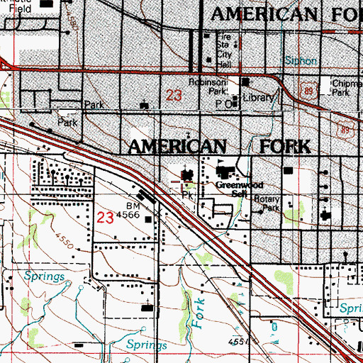 Topographic Map of The Church of Jesus Christ of Latter Day Saints, UT