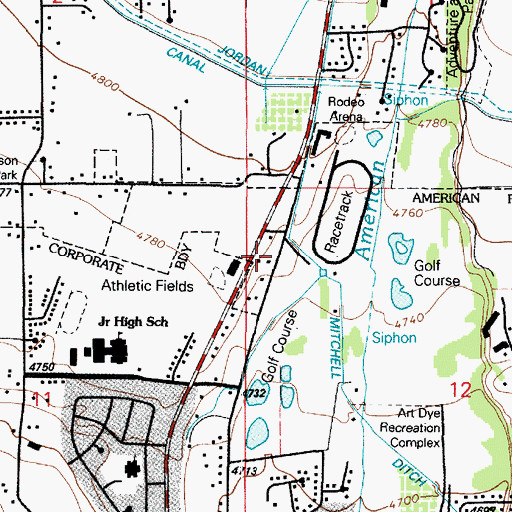 Topographic Map of The Church of Jesus Christ of Latter Day Saints, UT