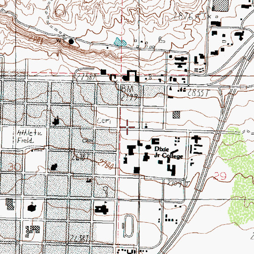 Topographic Map of The Church of Jesus Christ of Latter Day Saints, UT