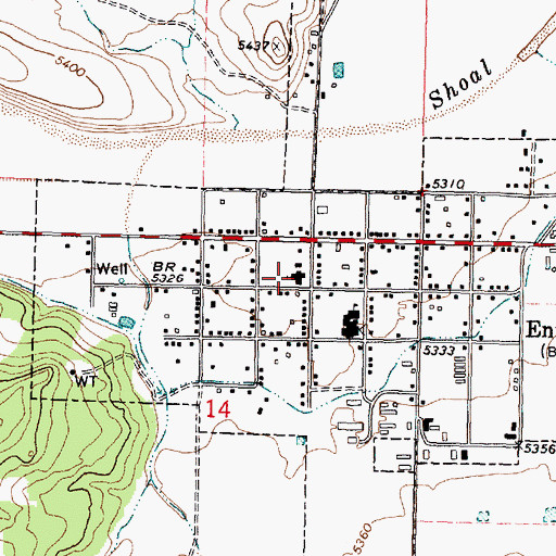 Topographic Map of The Church of Jesus Christ of Latter Day Saints, UT