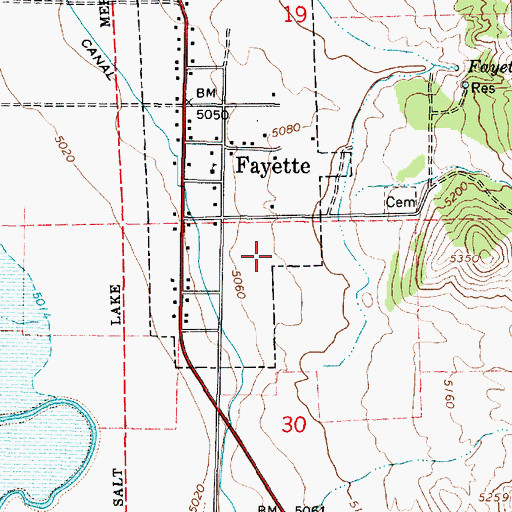 Topographic Map of The Church of Jesus Christ of Latter Day Saints, UT