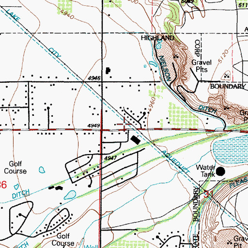 Topographic Map of The Church of Jesus Christ of Latter Day Saints, UT