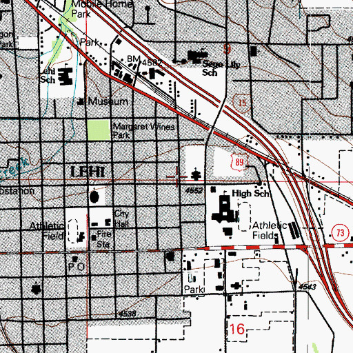 Topographic Map of The Church of Jesus Christ of Latter Day Saints, UT
