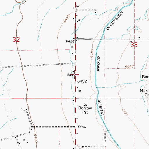 Topographic Map of The Church of Jesus Christ of Latter Day Saints, UT