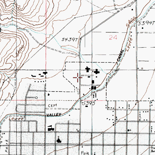 Topographic Map of The Church of Jesus Christ of Latter Day Saints, UT