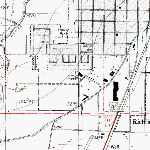 Topographic Map of The Church of Jesus Christ of Latter Day Saints, UT