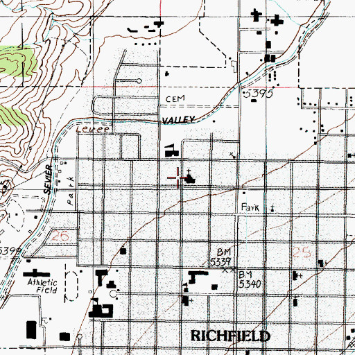 Topographic Map of The Church of Jesus Christ of Latter Day Saints, UT