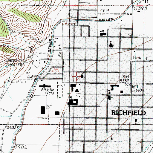 Topographic Map of The Church of Jesus Christ of Latter Day Saints, UT