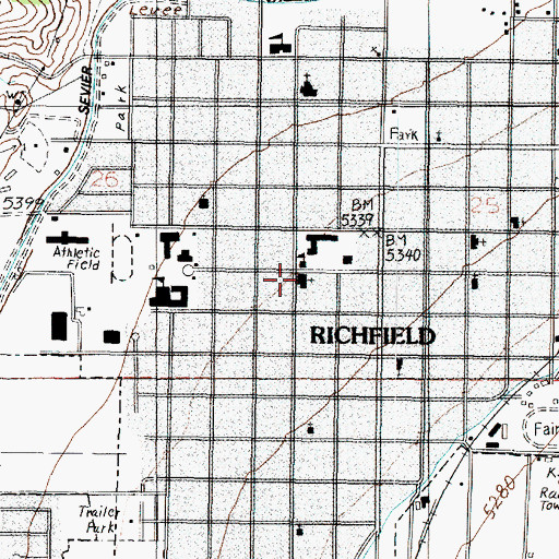 Topographic Map of The Church of Jesus Christ of Latter Day Saints, UT