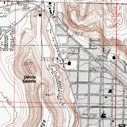 Topographic Map of The Church of Jesus Christ of Latter Day Saints, UT