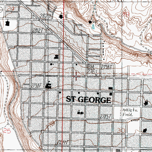 Topographic Map of The Church of Jesus Christ of Latter Day Saints, UT