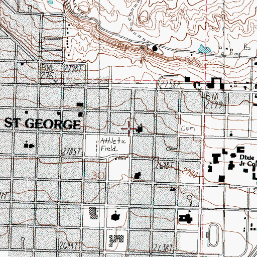 Topographic Map of The Church of Jesus Christ of Latter Day Saints, UT