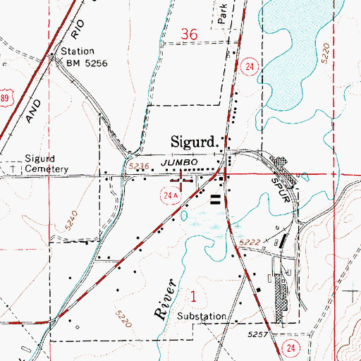 Topographic Map of The Church of Jesus Christ of Latter Day Saints, UT