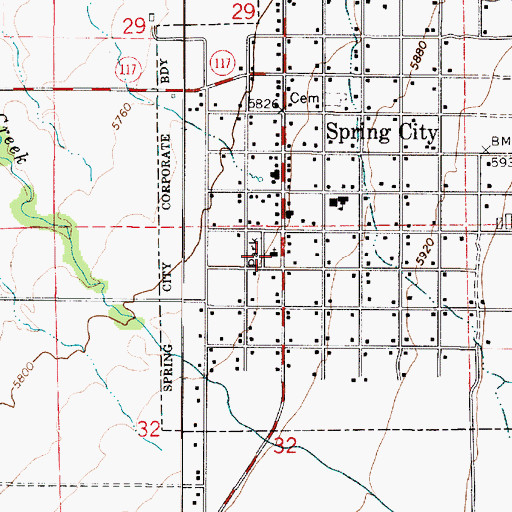 Topographic Map of The Church of Jesus Christ of Latter Day Saints, UT