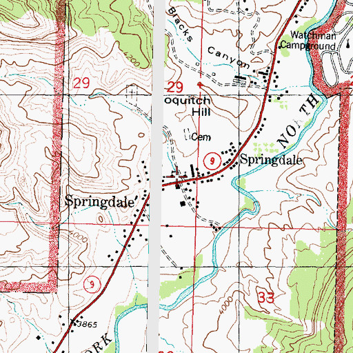 Topographic Map of The Church of Jesus Christ of Latter Day Saints, UT