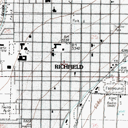 Topographic Map of The Church of Jesus Christ of Latter Day Saints, UT