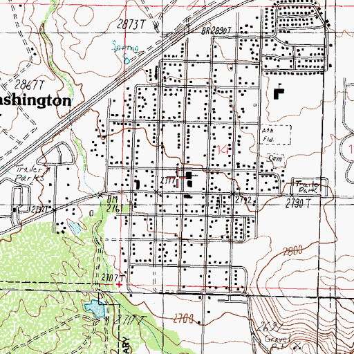 Topographic Map of The Church of Jesus Christ of Latter Day Saints, UT