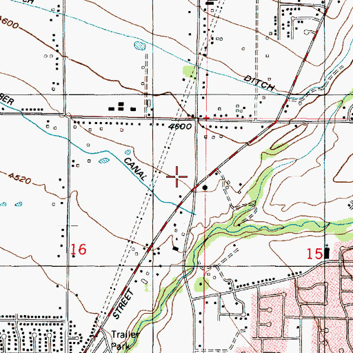 Topographic Map of Lindquist Memorial Park At Layton Cemetery, UT
