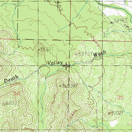 Topographic Map of Pass Canyon, UT
