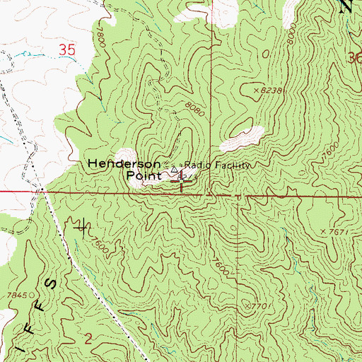 Topographic Map of Bryce Valley Translator, UT