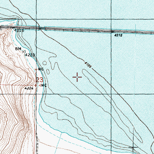 Topographic Map of Clear Water Cove, UT