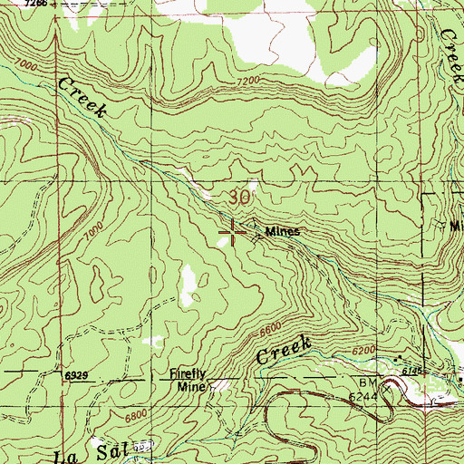 Topographic Map of Gray Daun Mine, UT