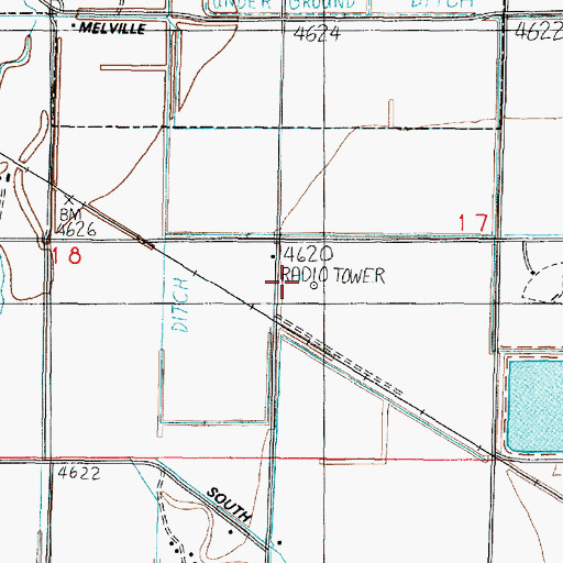 Topographic Map of KNAK-AM (Delta), UT