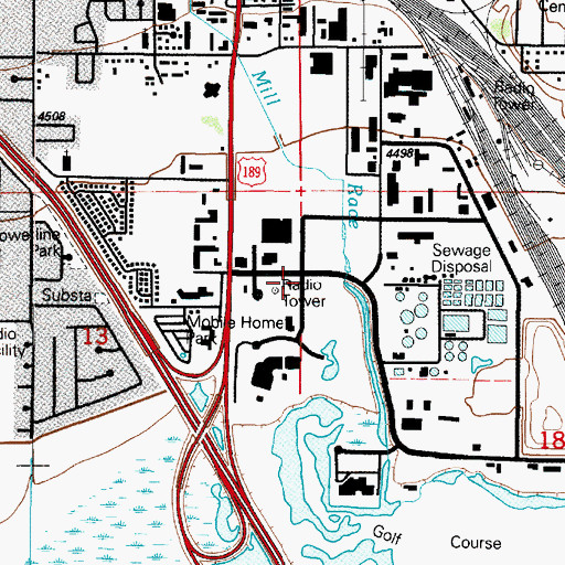 Topographic Map of KFTN-AM (Provo), UT