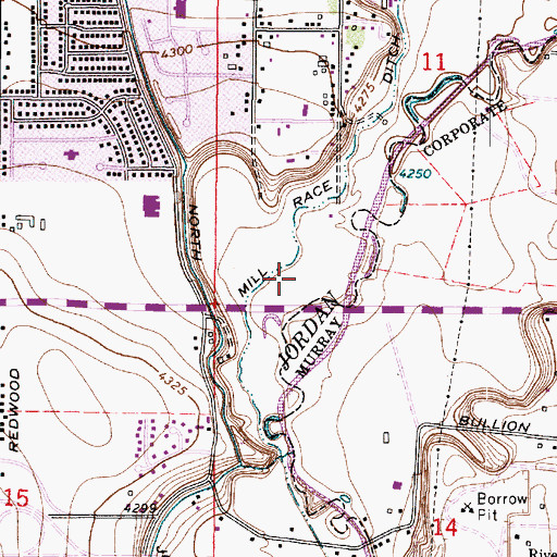 Topographic Map of KRSP-AM (South Salt Lake City), UT