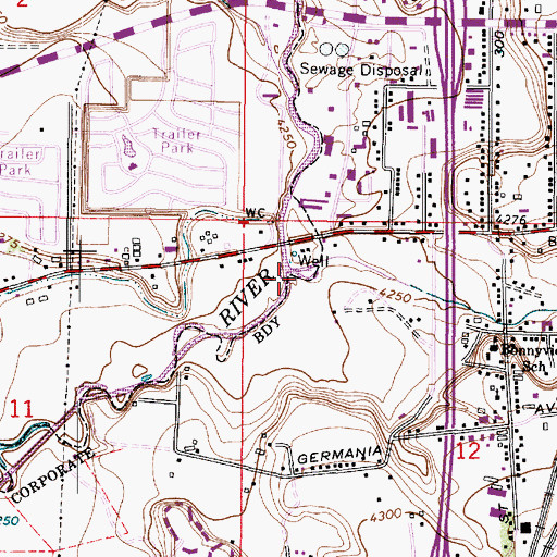 Topographic Map of KPRQ-AM (Murray), UT