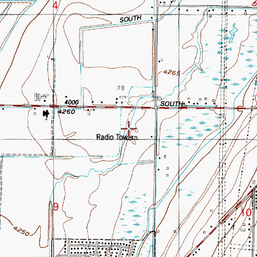 Topographic Map of KSVN-AM (Ogden), UT